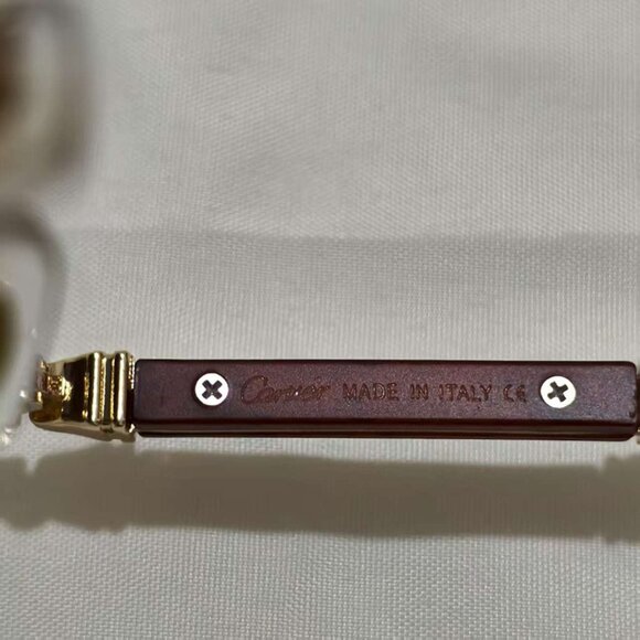 Cartier Square Gradient Brown Sunglasses - Picture 6 of 7